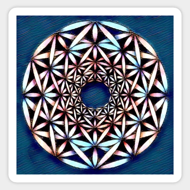 Flower of Life Sticker by exentric-wren